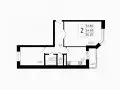 Купить 2-комнатную квартиру, 56.5 м², Звенигород , Восточный, 9, Московская обл - фотография №9
